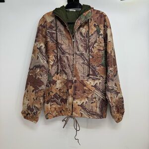 VINTAGE ADVANTAGE CAMO HUNTING HOODED  LINED JACKET Men’s M